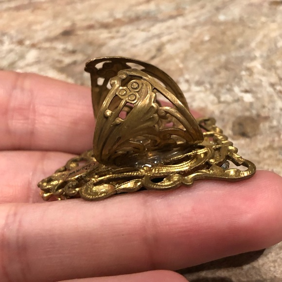 Vintage Peacock Ring Ornate - Picture 3 of 5